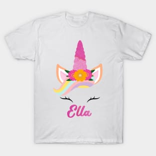 Name ella unicorn lover T-Shirt